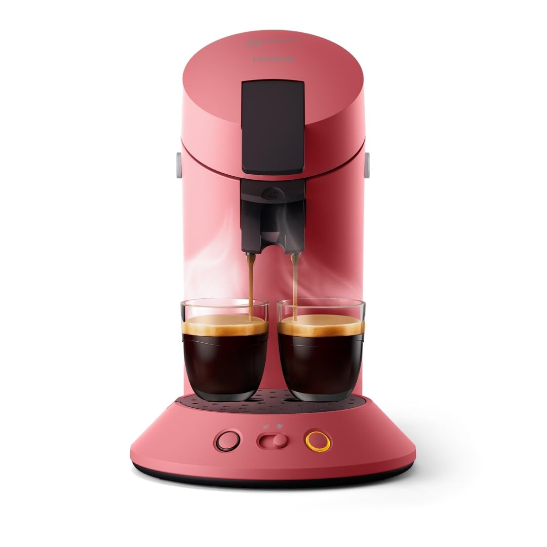 Kaffelux - Senseo Original Plus Machine à café à dosettes Rouge tendre CSA210/35