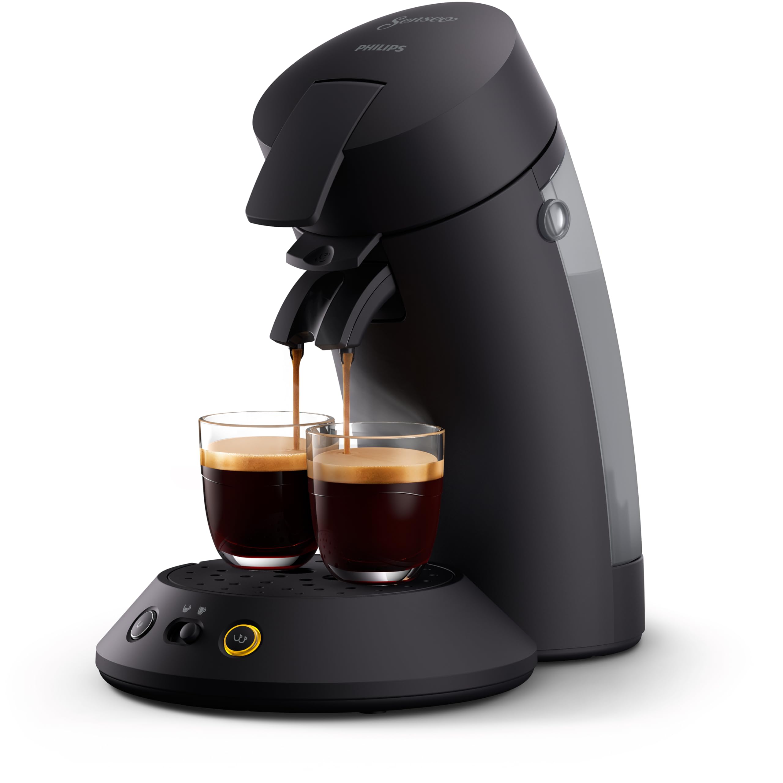 Kaffelux - SENSEO Cafetière à dosette Original Plus Noir intense CSA210/61