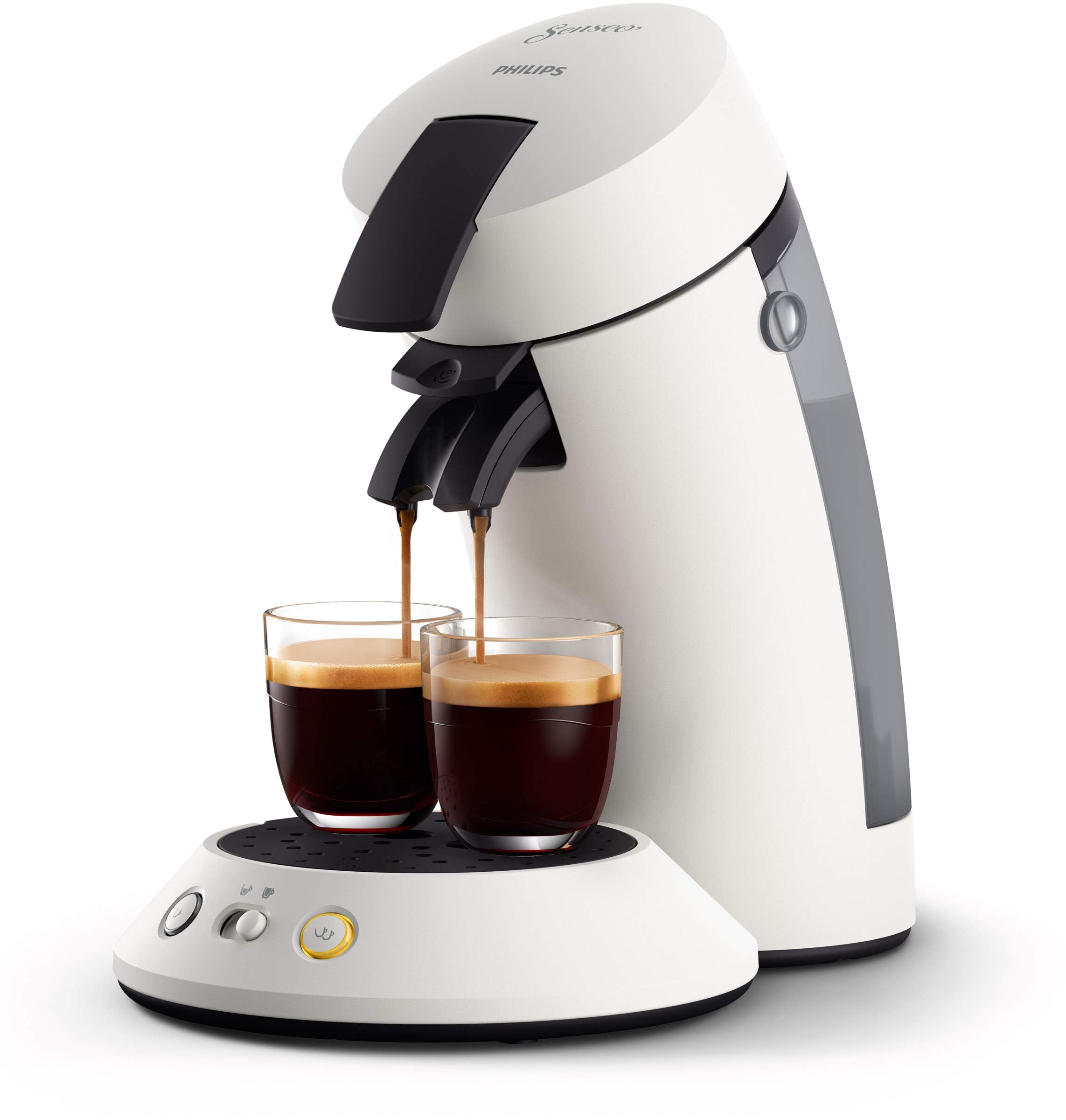 Kaffelux - Senseo Original Plus Machine à Dosettes Blanche CSA210/11