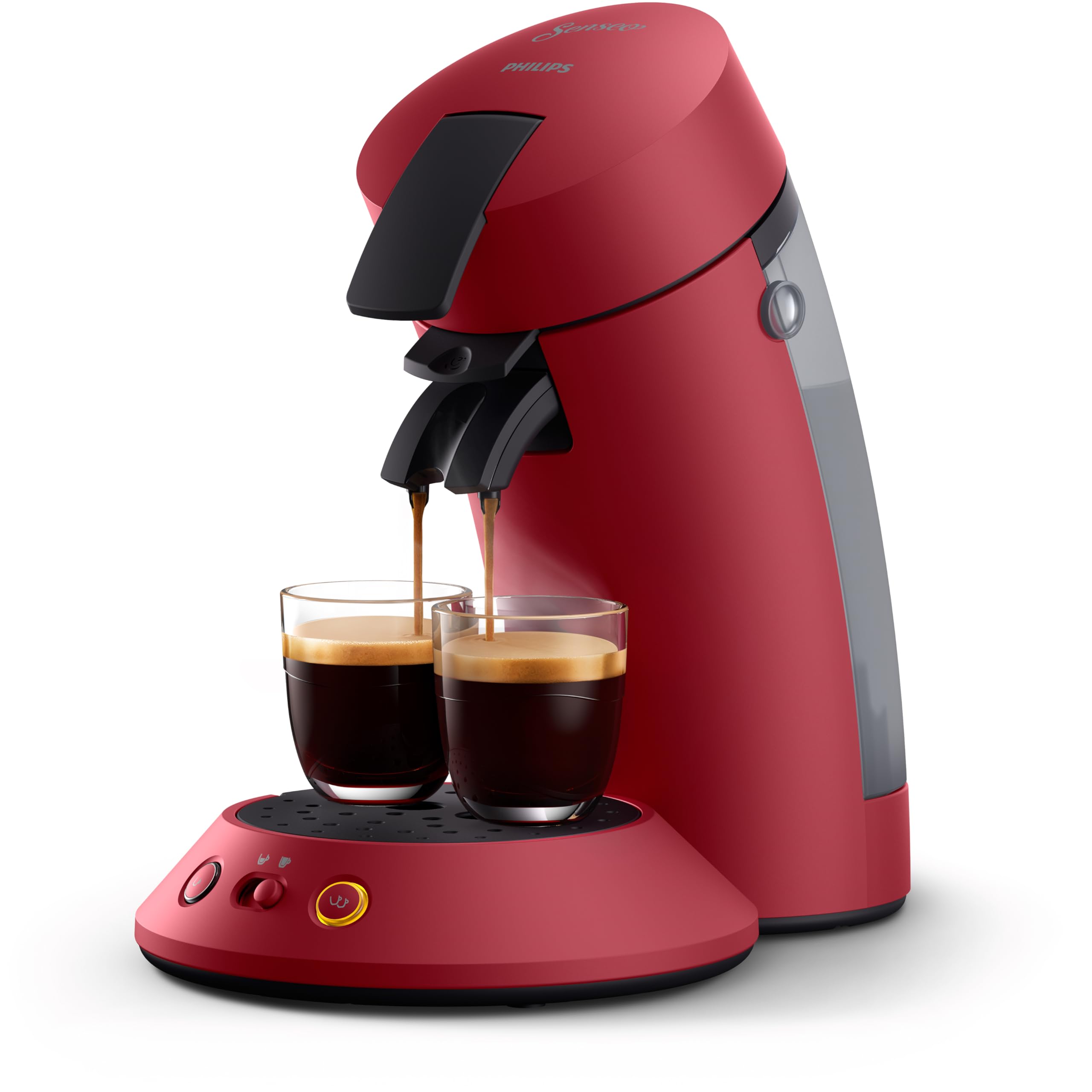 Kaffelux - SENSEO Original Plus Machine à Café à Dosettes, Rouge CSA210/91